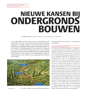 Nieuwe kansen bij ondergronds bouwen