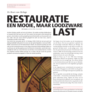 Restauratie een mooie, maar loodzware last