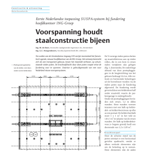 Voorspanning houdt staalconstructie bijeen