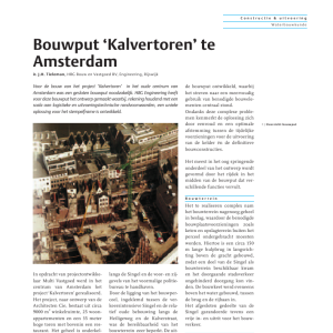 Bouwput Kalvertoren te Amsterdam