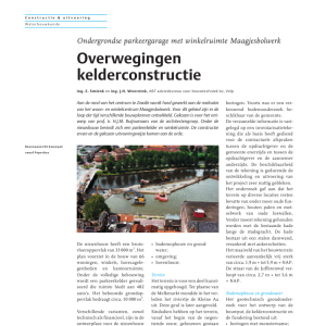Overwegingen kelderconstructie
