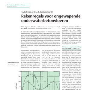Rekenregels ongewapende onderwaterbetonvloeren