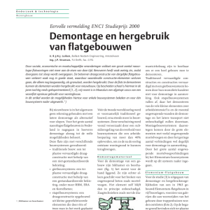 Demontage en hergebruik van flatgebouwen