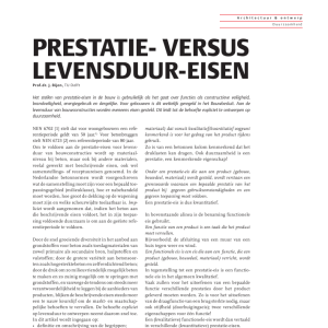 Prestatie-versus levensduur-eisen