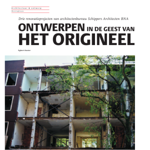 Ontwerpen in de geest van het origineel