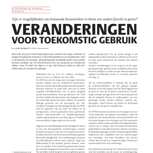 Veranderingen voor toekomstig gebruik
