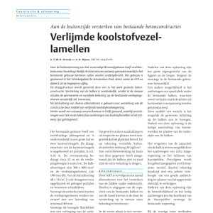 Verlijmde koolstofvezellamellen