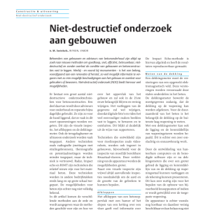 Niet-destructief onderzoek aan gebouwen