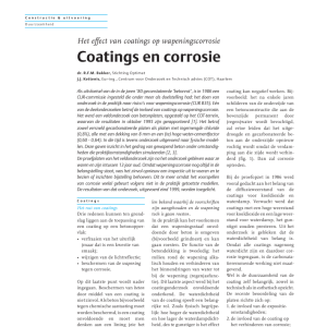 Coatings en corrosie