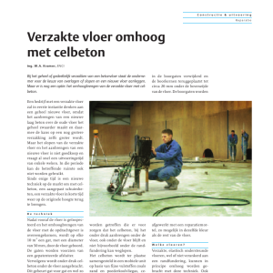 Verzakte vloer omhoog met celbeton