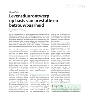 Levensduurontwerp obv prestatie en betrouwbaarheid