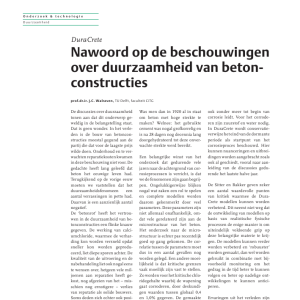 Nawoord beschouwing duurzaamheid betonconstructies