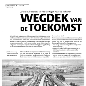 Wegdek van de toekomst