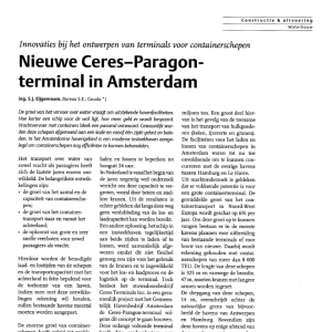 Nieuwe Ceres-Paragon-terminal Amsterdam