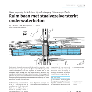 Ruim baan met staalvezelversterkt onderwaterbeton