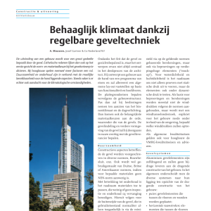 Behaaglijk binnenklimaat dankzij regelbare geveltechniek