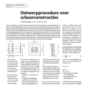 Ontwerpprocedure schoorconstructies