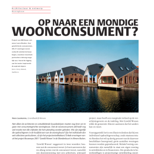 Op naar een mondige woonconsument