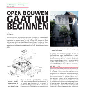 Open bouwen gaat nu beginnen
