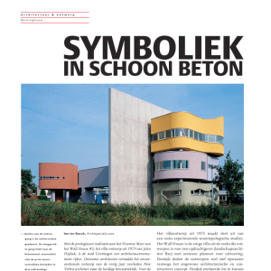 Symboliek in schoon beton