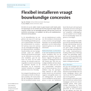 Flexibel installeren vraagt bouwkundige concessies