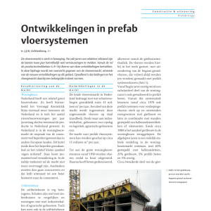 Ontwikkelingen in prefab vloersystemen