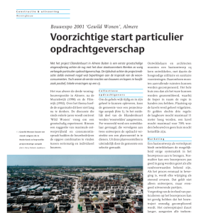 Voorzichtige start particulier opdrachtgeverschap