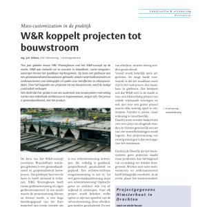 W&R koppelt projecten tot bouwstroom