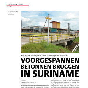 Voorgespannen betonnen bruggen in Suriname