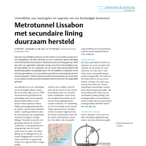 Metrotunnel Lissabon met secundaire lining duurzaam hersteld