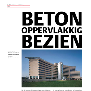 Beton oppervlakkig gezien