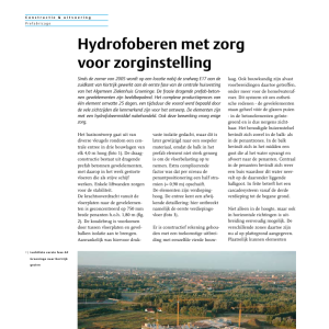 Hydrofoberen voor zorginstelling
