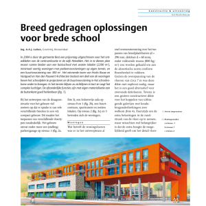 Breed gedragen oplossingen voor brede school