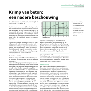 Krimp van beton - een nadere beschouwing