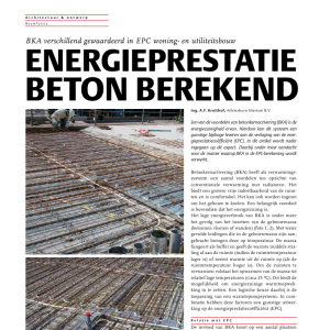 Energieprestatie beton berekend