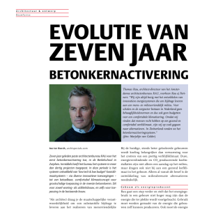 Evolutie van 7 jaar betonkernactivering - Thomas Rau