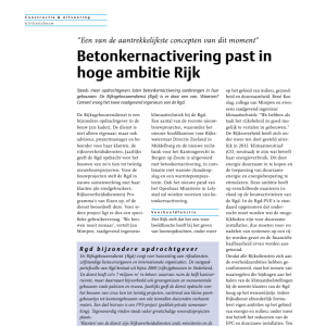 Betonkernactivering past in hoge ambitie Rijk