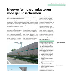 Nieuwe (wind)vormfactoren voor geluidsschermen