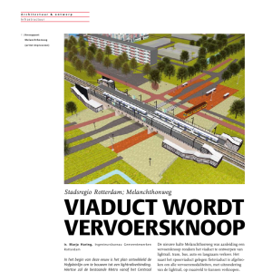 Viaduct wordt vervoersknoop