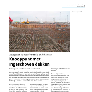 Knooppunt met ingeschoven dekken