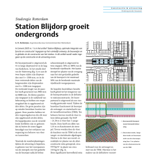 Station Blijdorp groeit ondergronds