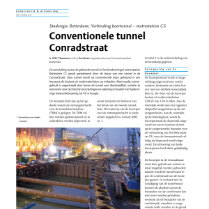 Conventionele tunnel Conradstraat
