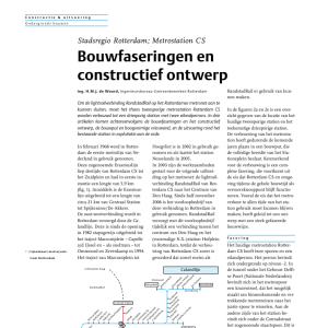Bouwfaseringen en constructief ontwerp