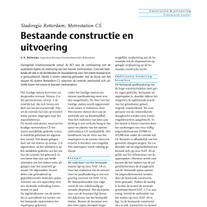 Bestaande constructie en uitvoering