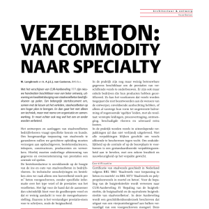 Vezelbeton van commodity naar specialty