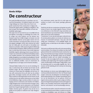 Column 2 Remko Wiltjer - De constructeur