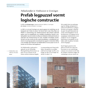 Prefab legpuzzel vormt logische constructie - Palladiumflat Groningen