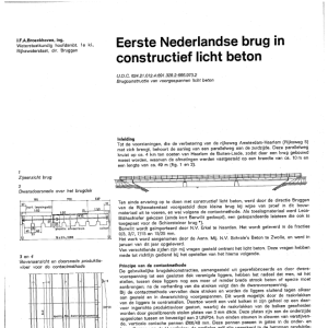 Eerste Nederlandse brug in constructief licht beton