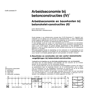 Arbeidseconomie bij betonconstructies (IV-II)