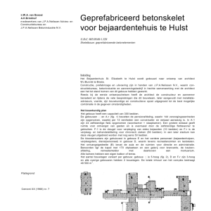 Geprefabriceerd betonskelet voor bejaardentehuis te Hulst